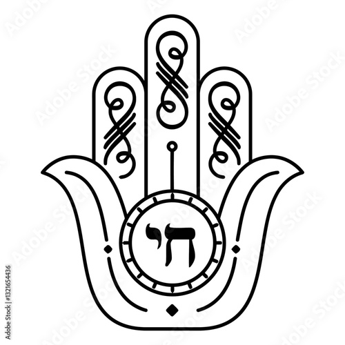 chai hamsa swirls stroke.eps