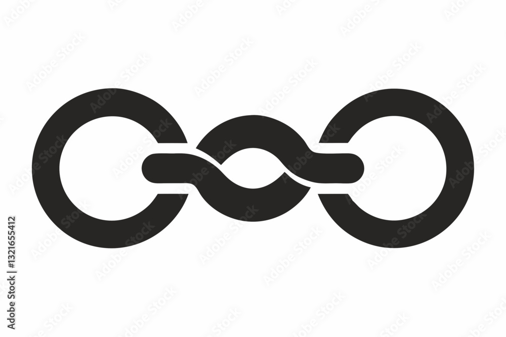 vector illustration of a chain on white background. vector illustration of a chain on white background.