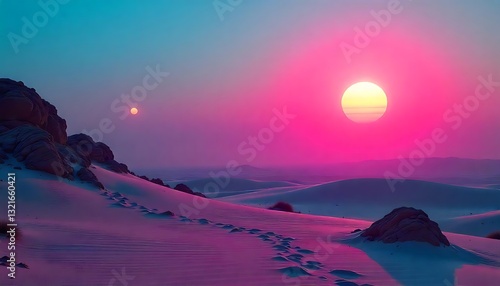 Neon Circles in Imaginative Worlds: The Art of the Future