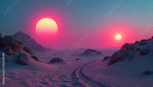 Neon Circles in Imaginative Worlds: The Art of the Future