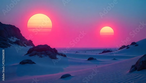 Neon Circles in Imaginative Worlds: The Art of the Future