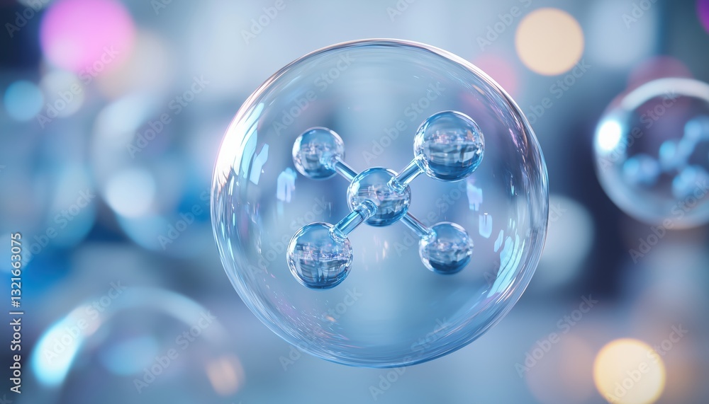 The Art Of Creating Cosmetic Essence: Liquid Bubble Technology Manipulating Molecules Inside Liquid Bubbles For A Perfect Rendering Result. The Art Of Creating Cosmetic Essence: Liquid Bubble Technology Manipulating Molecules Inside Liquid Bubbles For A Perfect Rendering Result.