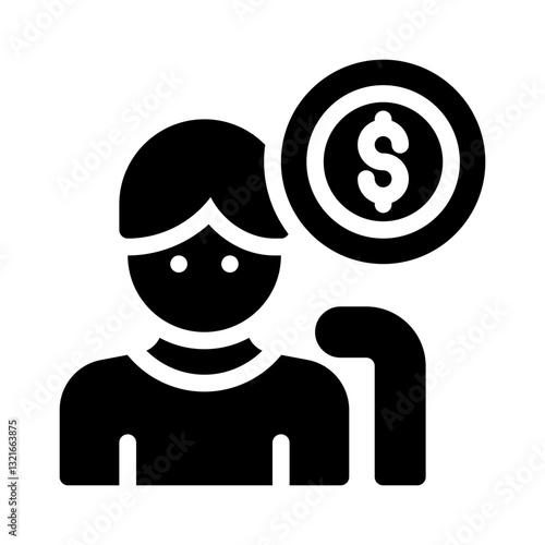 retirement glyph icon