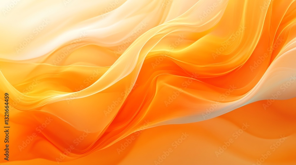 A fluid abstract design featuring soft waves of orange and white hues, evoking warmth and movement. A fluid abstract design featuring soft waves of orange and white hues, evoking warmth and movement.
