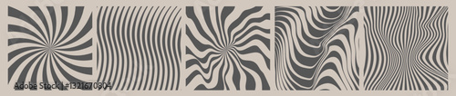 фотографія Abstract optical illusion linear background