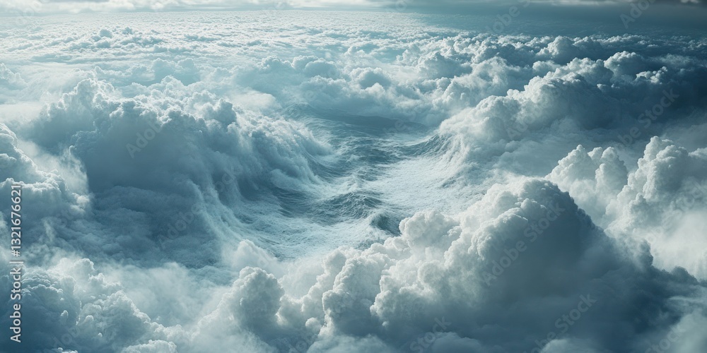 Fototapeta premium Aerial View of Serene Cloudscape