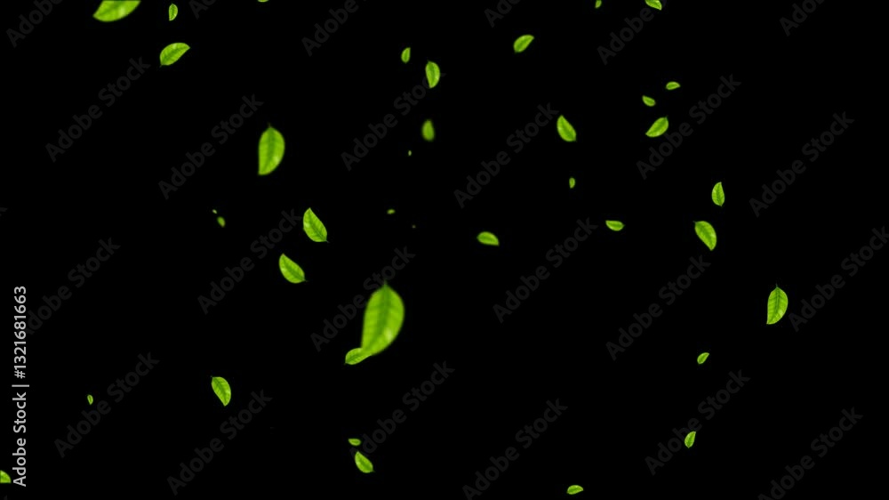 Maple Green leaf falling background animation. Autumn leaves falling. 4K Alpha Matte Channel mov. Slow motion leaves falling realistic. Leaf flying Maple Green leaf falling background animation. Autumn leaves falling. 4K Alpha Matte Channel mov. Slow motion leaves falling realistic. Leaf flying