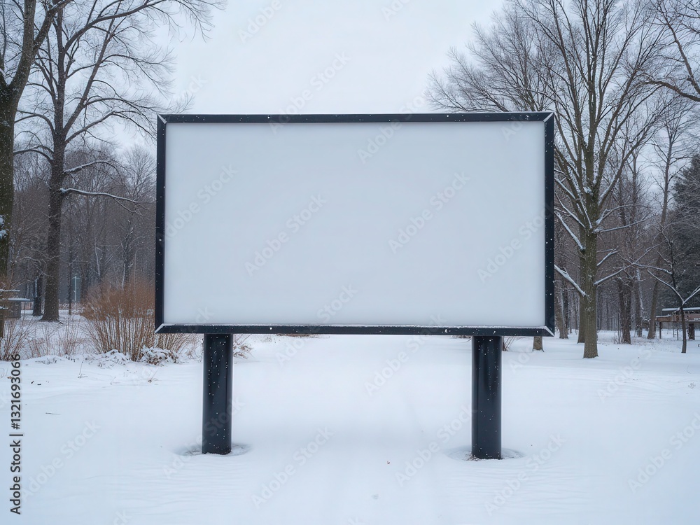 Fototapeta premium Billboard Mockup Advertising Ready Space