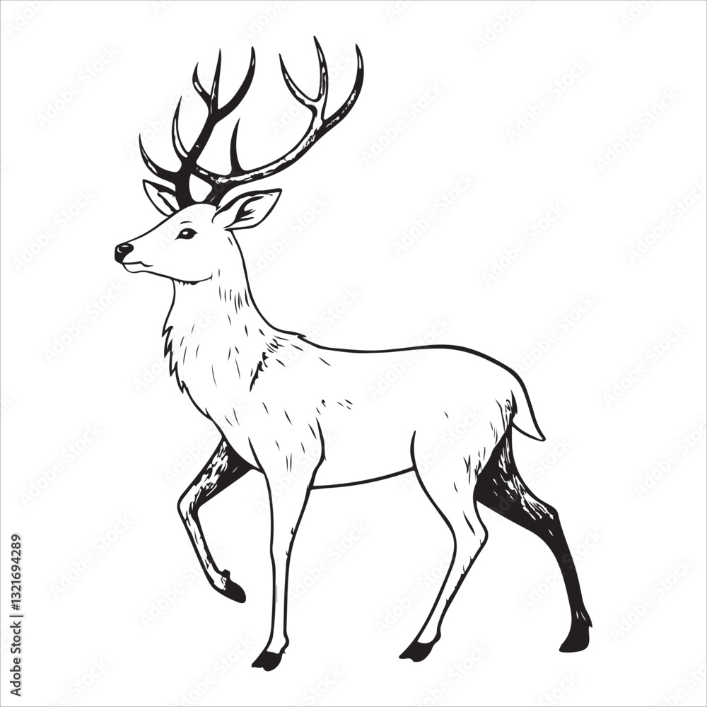 Obraz premium Deer Vector 