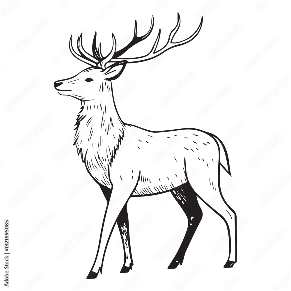 Fototapeta premium Deer Vector 