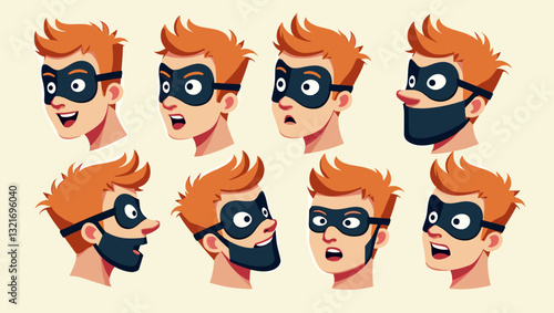 Expressive Masked Individual Conveying Various Emotions Through Facial Features