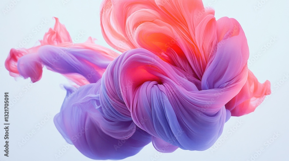 Abstract swirling pink and purple fabric. Abstract swirling pink and purple fabric.
