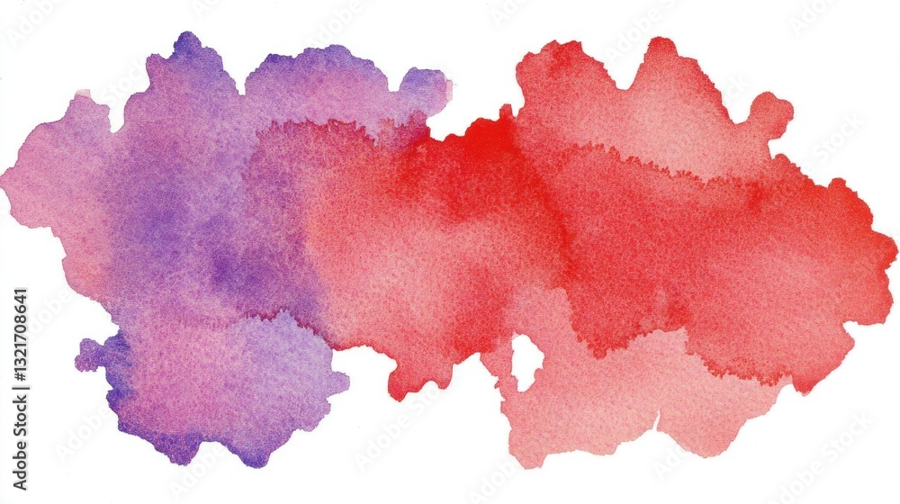 Abstract watercolor wash in red and purple. Abstract watercolor wash in red and purple.