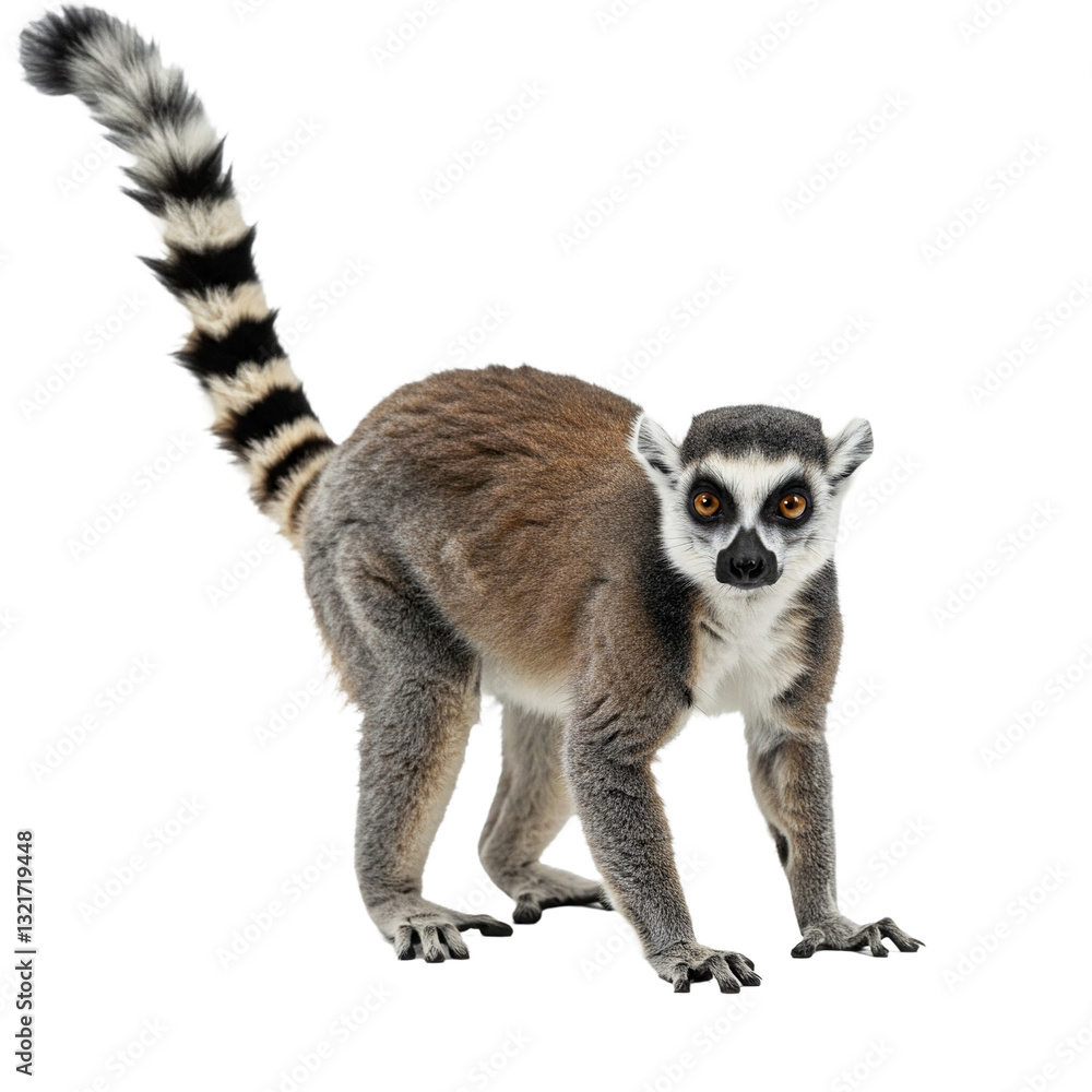 Obraz premium Obraz lemura - sztuczna inteligencja generatywna