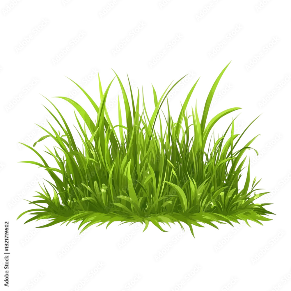 Obraz premium Lush green grass a vibrant patch of nature