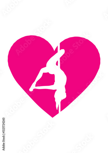 coeur pole dance love