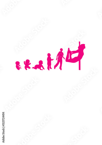 évolution pole dance femme sportive