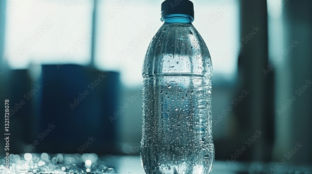Soda bottles are placed on a table indoors, with sunlight creating a refreshing atmosphere. Soda bottles are placed on a table indoors, with sunlight creating a refreshing atmosphere.
