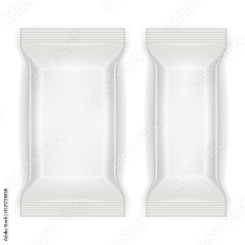 White Food Snack Plastic Pillow Bag