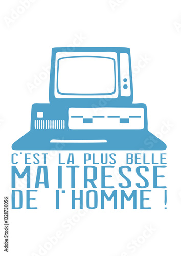 ordinateur maitresse homme humour citation