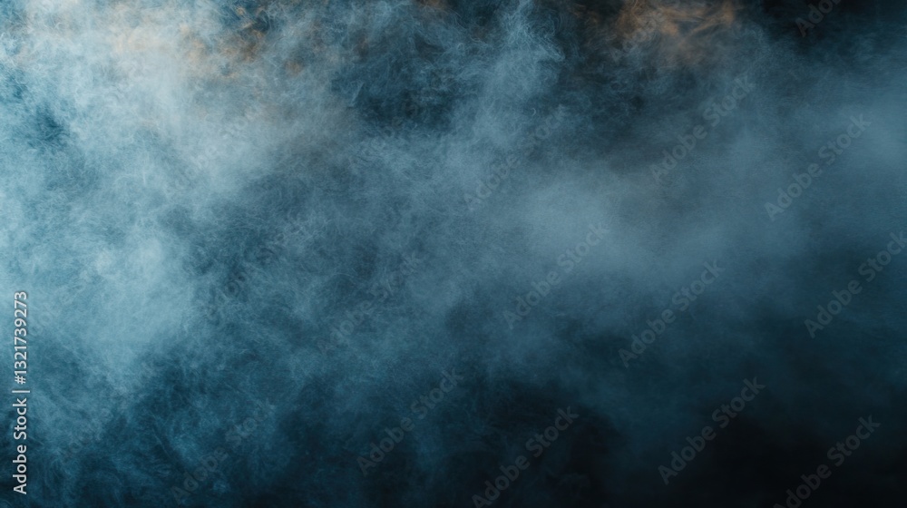 Blue smoke swirls dark background, overlay texture, design element Blue smoke swirls dark background, overlay texture, design element