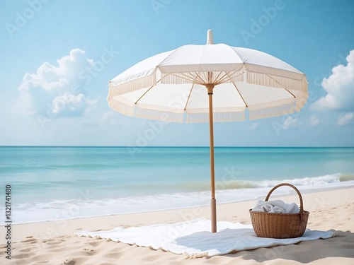 Wallpaper Mural umbrella on the beach Torontodigital.ca