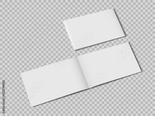 Open And Closed Booklet, Brochure Or Magazine