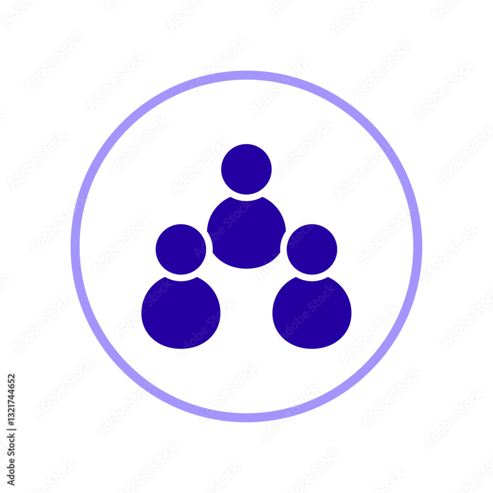 Icon a team, isolated against a clean background. Icon a team, isolated against a clean background.