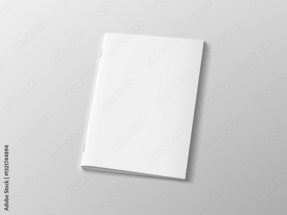 Blank Realistic Brochure Or Magazine With Shadow Blank Realistic Brochure Or Magazine With Shadow