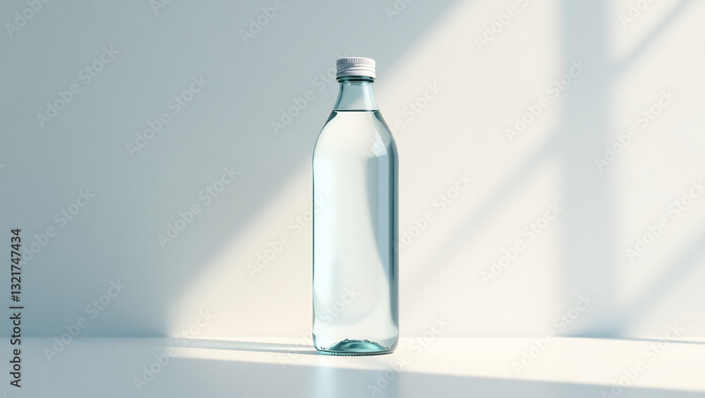 Bottle with Soft Natural Shadows Bottle with Soft Natural Shadows