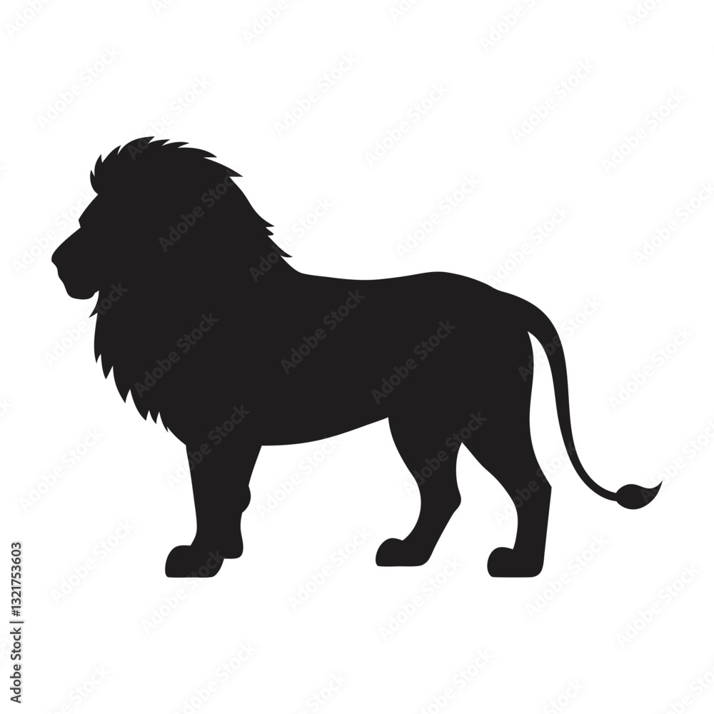 lion vector silhouette design lion vector silhouette design