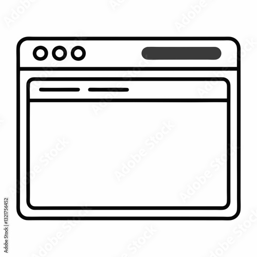 vector illustration of a kitchen stove