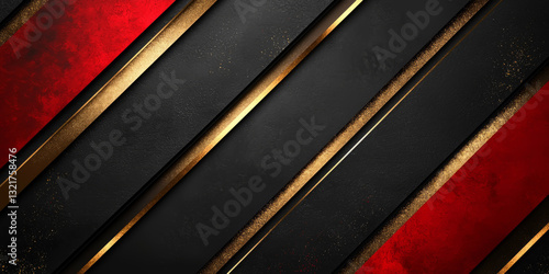 Obraz na płótnie Luxurious Red and Gold Abstract Background Design w salonie