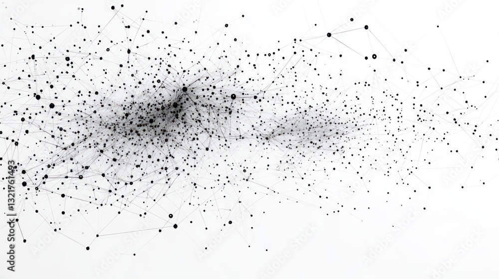 A visual representation of interconnected nodes and lines, suggesting data or network structures. A visual representation of interconnected nodes and lines, suggesting data or network structures.