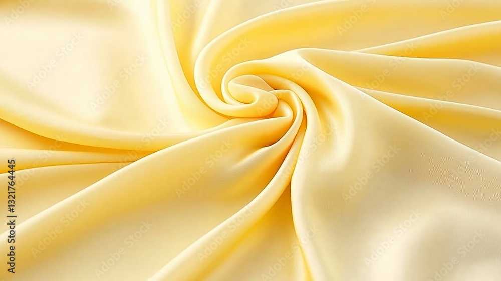 Fototapeta premium Golden silk satin fabric abstract background.AI Generative.