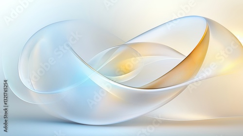 Golden silk satin fabric abstract background.AI Generative.