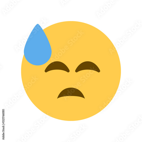 Anxious Face with Sweat

