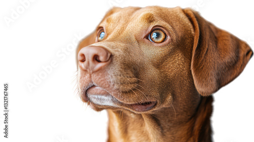 Wallpaper Mural Loyal Companion: A close-up portrait of a Vizsla dog with captivating eyes, exudes an air of intelligence and loyalty.  Torontodigital.ca