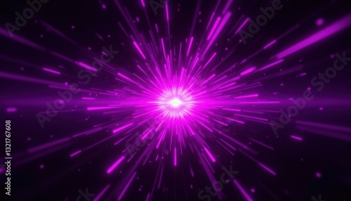 Vibrant energy burst abstract digital art high-tech environment cosmic viewpoint futuristic concept