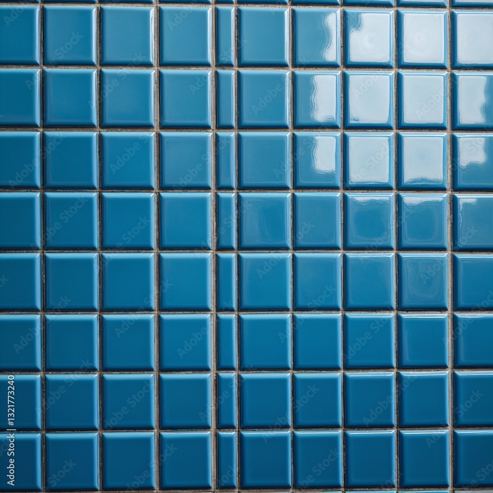 Blue swimming pool waterproof tiles background