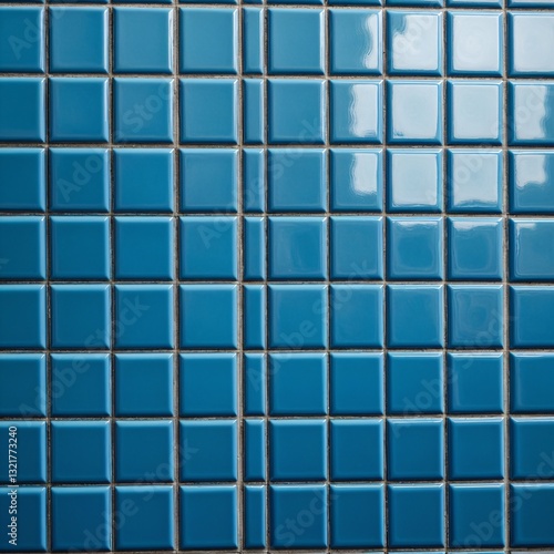 Obraz na płótnie Blue swimming pool waterproof tiles background w salonie