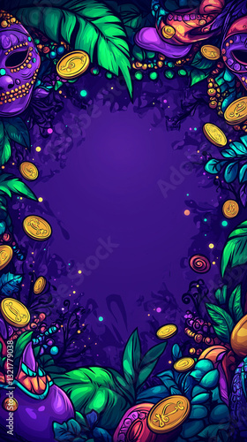 Vibrant Tropical Celebration Background