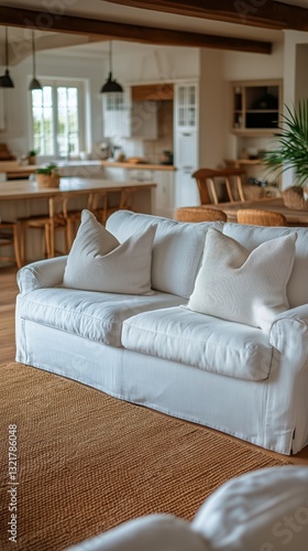 Cozy Interior Design Featuring Bright Open Space and Comfortable Seating in a...