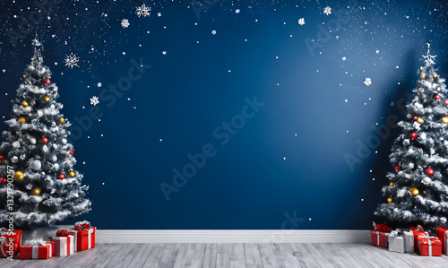 Obraz na płótnie Christmas and New Year holidays background w salonie