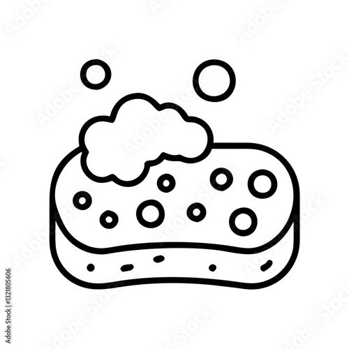 sponge Line Icon

