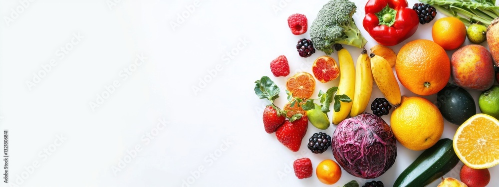 Fruits and vegetables concept, Fruits and vegetables in heart shape on white background. Fruits and vegetables concept, Fruits and vegetables in heart shape on white background.