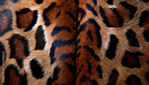 Wild Beauty Of A Jaguars Coat, Rich Browns And Blacks Swirling In A Mesmerizing Pattern, Showcasing The Animals Power And Elegance In A Detailed Close-up