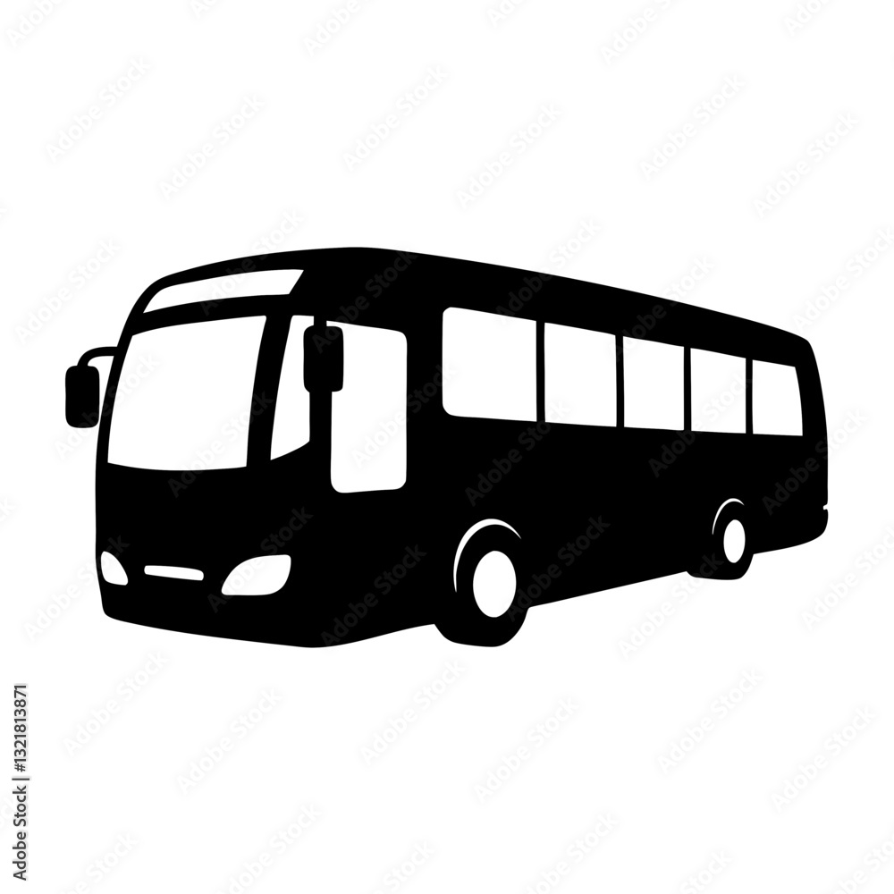 bus vector silhouette