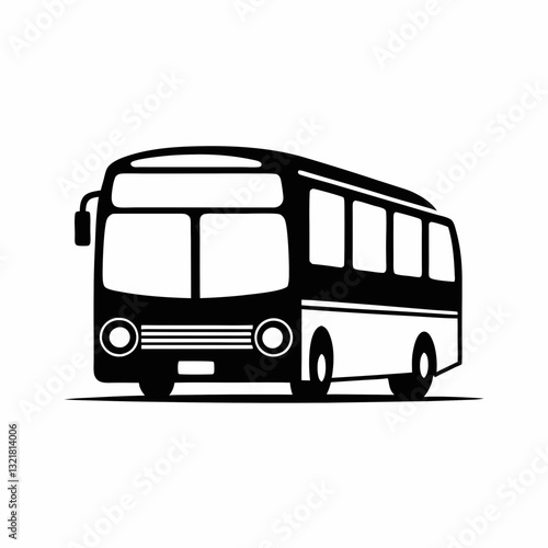 bus vector silhouette