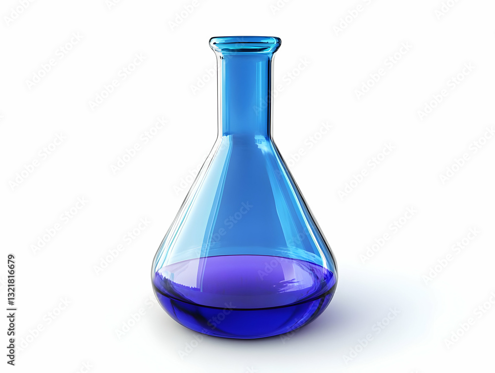 A vibrant blue laboratory flask filled with liquid, showcasing the beauty of science and experimentation in a clean environment. A vibrant blue laboratory flask filled with liquid, showcasing the beauty of science and experimentation in a clean environment.